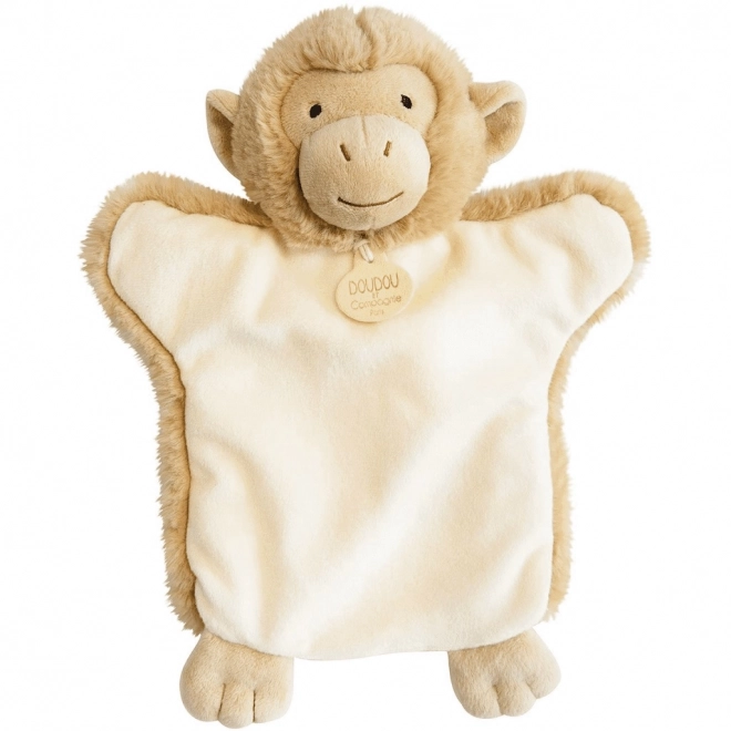 Doudou Pluszowa pacynka małpka 25 cm