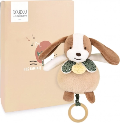 Doudou pluszowy piesek z melodią 20 cm