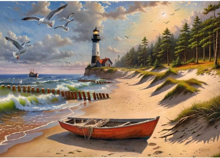 Puzzle Bałtyckie wybrzeże 1000 elementów