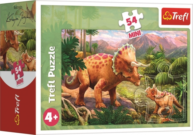 Minipuzzle Dinozaury - 54 elementów
