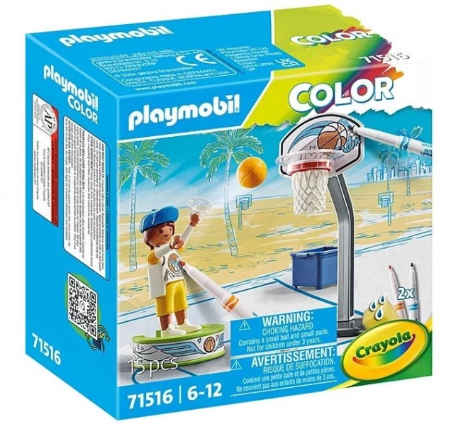Playmobil Color Skater z piłką do koszykówki