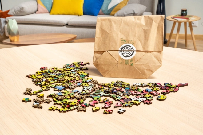 Drewniane puzzle Dziki ogród 500 części