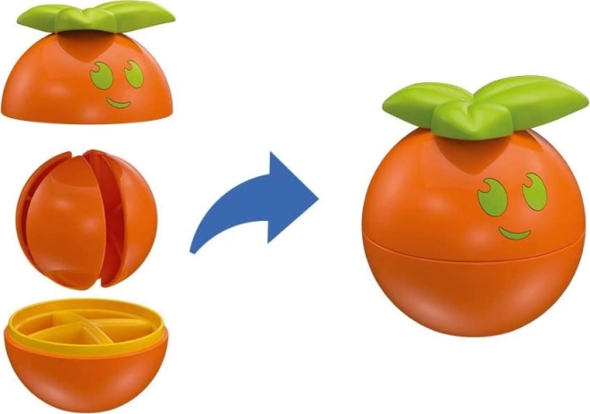 Pomarańcza z 4 cząstkami do wkładania