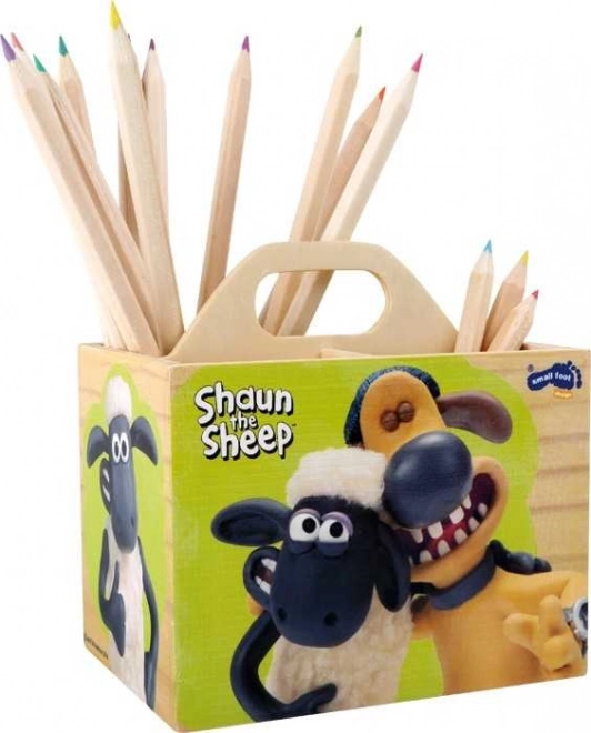 Drewniany stojak na ołówki owca Shaun firmy Small Foot