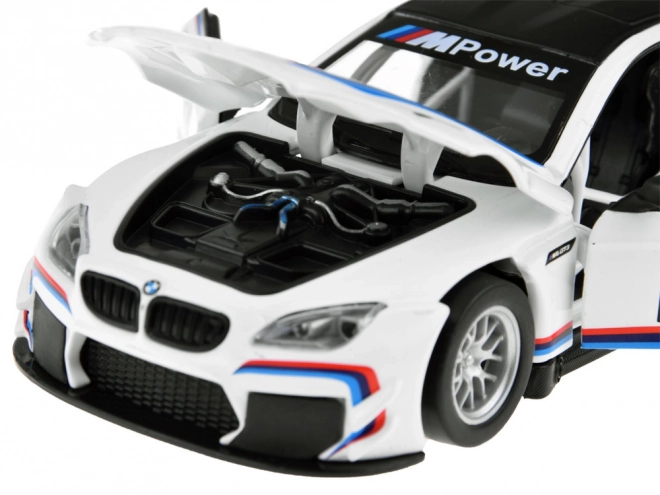 Metalowy model sportowego samochodu BMW M6 GT3