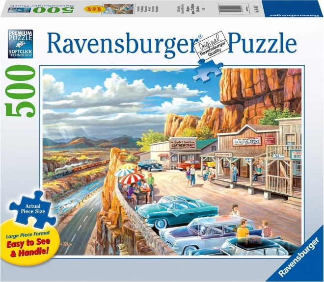 RAVENSBURGER Puzzle Przystanek widokowy XXL 500 elementów