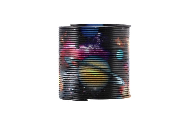 Spirala/sprężyna kosmiczna plastik średnica 6,5cm 2 kolory w pudełku 7x7x7cm