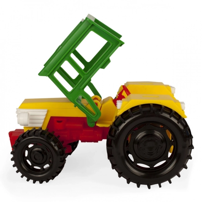 Traktor z przyczepą dla koni