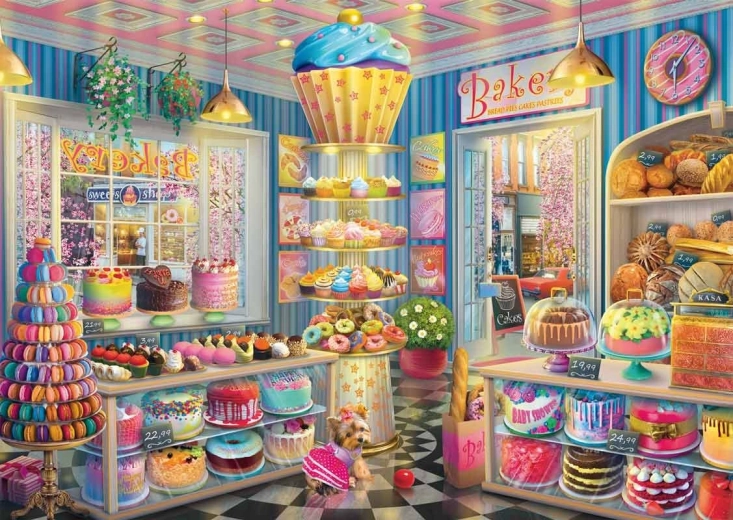 Puzzle Kolorowa piekarnia 1000 elementów