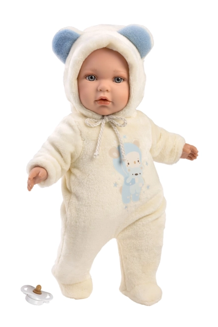 Llorens 14207 BABY ENZO - realistyczna lalka niemowlę z miękkim materiałowym ciałem - 42 cm