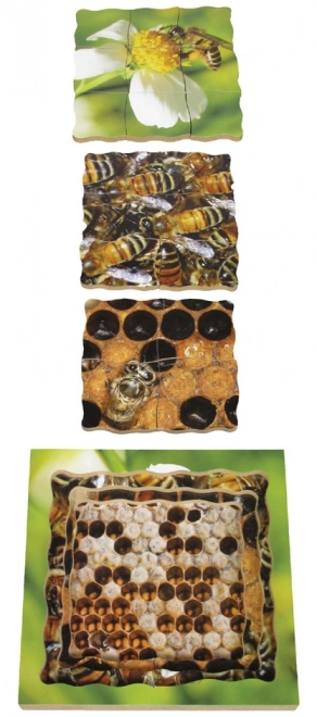 Just Jigsaws 600 Pszczoła – drewniane warstwowe puzzle