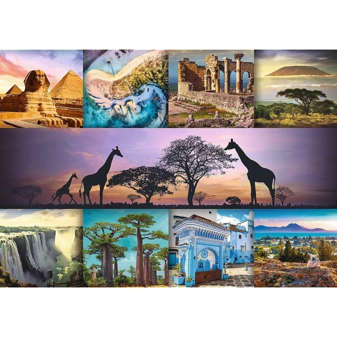 Trefl Puzzle 1000 elementów - Kolaż Afryka