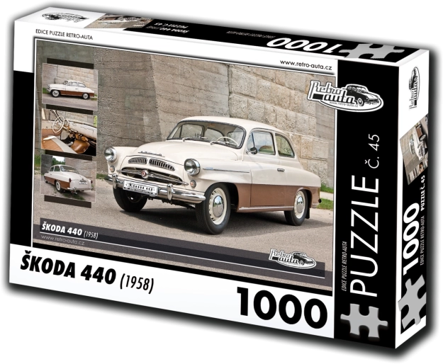 retro auta puzzle Škoda 440 (1958) 1000 elementów