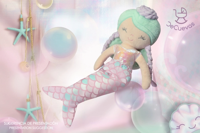 DeCuevas 20141 Pluszowa lalka 2w1 OCEAN FANTASY - 36 cm