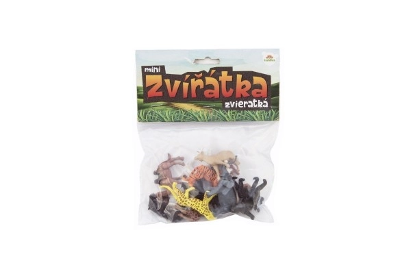 Mini zwierzątka safari ZOO plastik 5-6cm 12 sztuk w woreczku