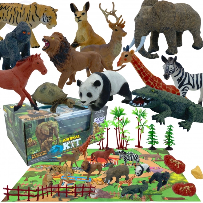 Figurki Safari i mata do zabawy Woopie