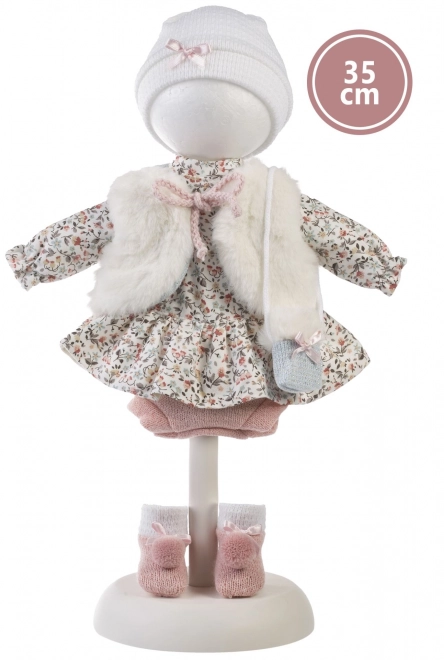 Llorens 535S SARA - realistyczna lalka z miękkim materiałowym ciałem - 35 cm