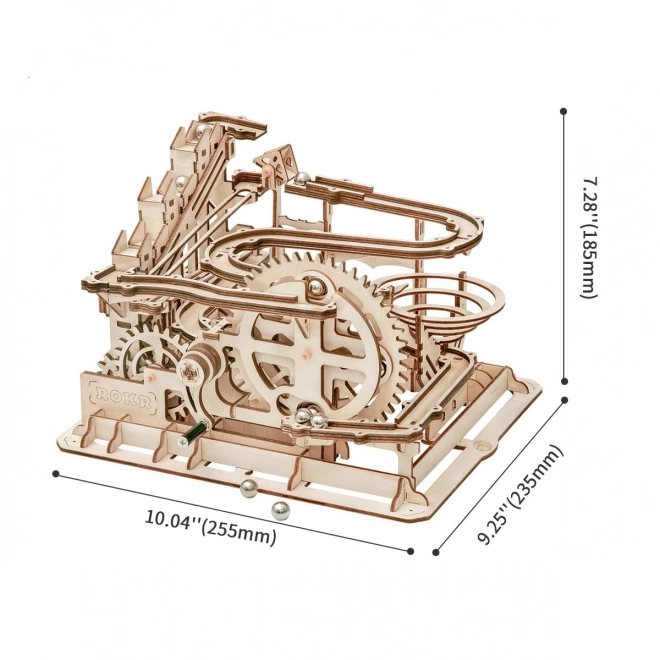 Drewniane puzzle 3D Rokr Tor kulkowy Parkour