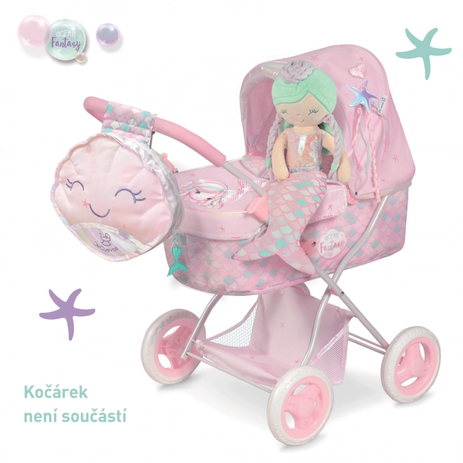 DeCuevas 20141 Pluszowa lalka 2w1 OCEAN FANTASY - 36 cm