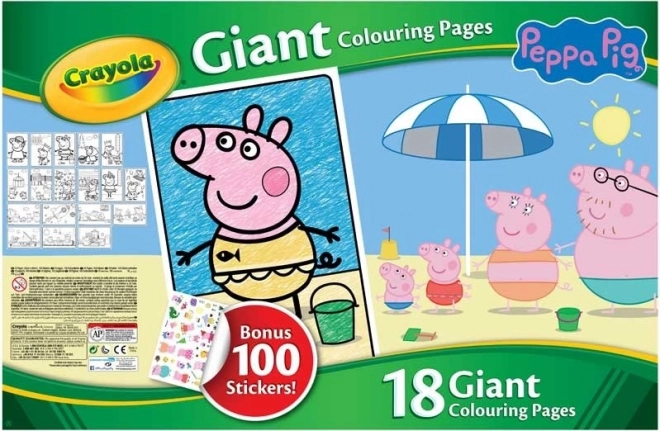 CRAYOLA Mega kolorowanki Świnka Peppa