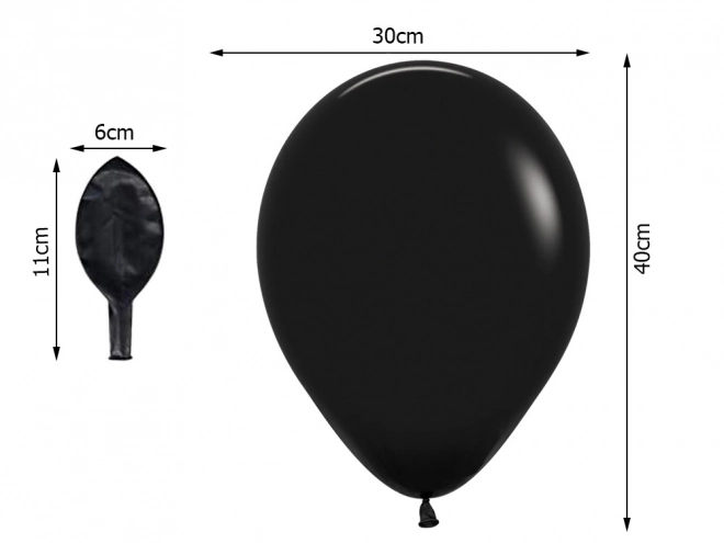 Halloween balony czarne i pomarańczowe 20 szt.