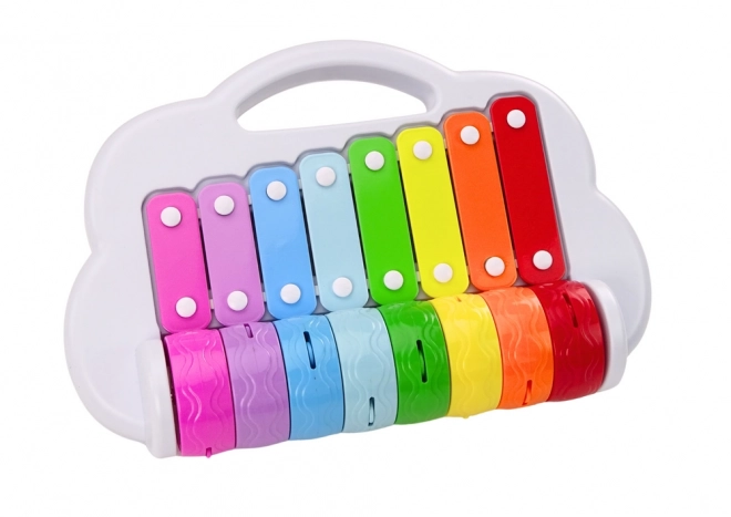 Tęczowe Cymbałki Edukacyjny interaktywny instrument dziecięcy Kolorowe