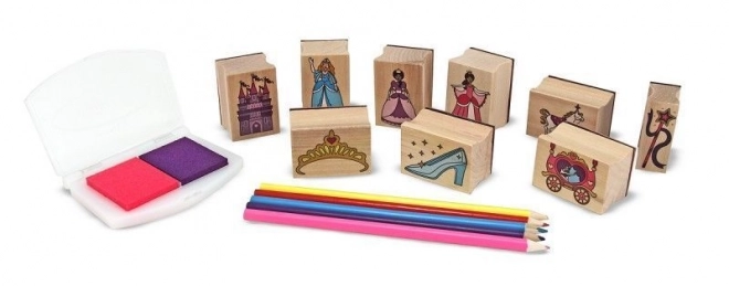 Melissa i Doug - Zestaw pieczątek Księżniczki