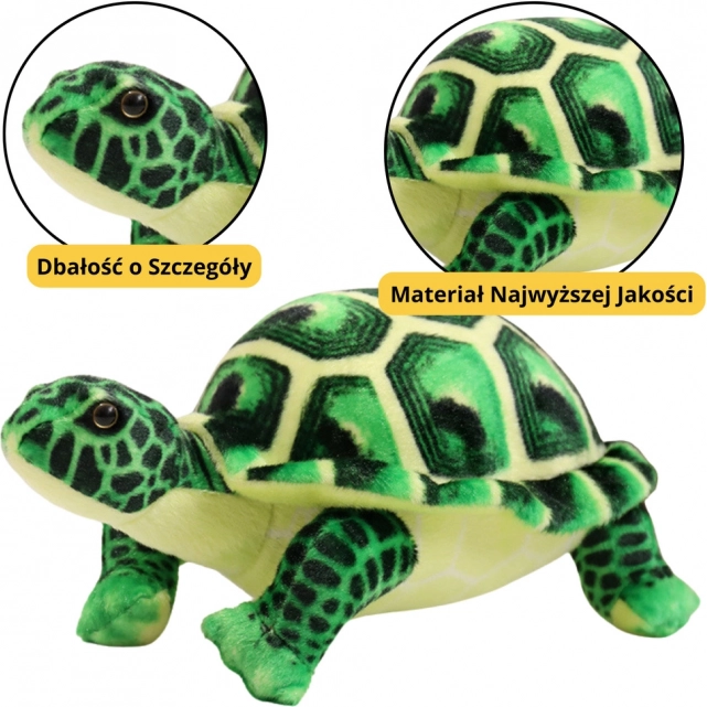 Pluszowy żółw Zielona zabawka 25 cm