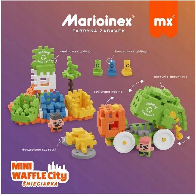 Kreatywne klocki Mini Wafle - Wysypisko 148 sztuk