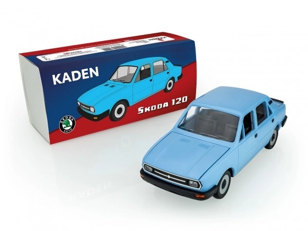 Auto Škoda 120 plastik 21cm w pudełku 22x10x8cm