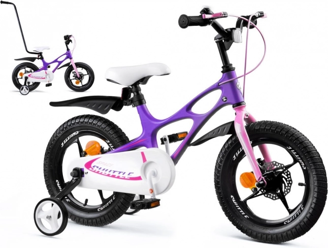 Dziecięcy rower 14" RoyalBaby Space Shuttle – Fioletowy