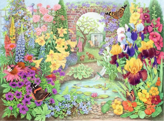 RAVENSBURGER Puzzle Wspaniałe ogrody 4x500 elementów