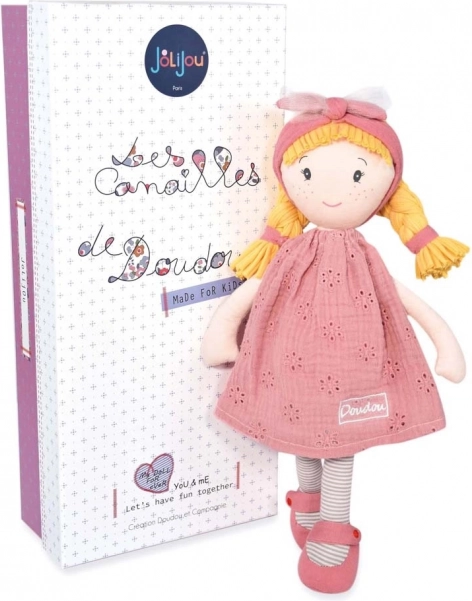 Tekstylna laleczka Suzette 36 cm od Doudou Jolijou