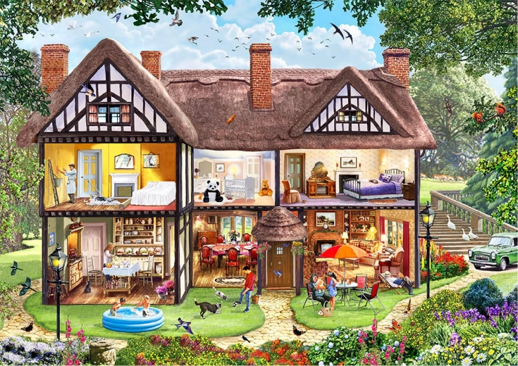 Dwustronne puzzle 2 w 1 dla podwójnej zabawy