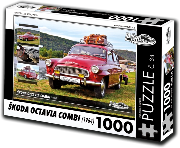 retro-auta puzzle škoda octavia combi (1964) – 1000 elementów