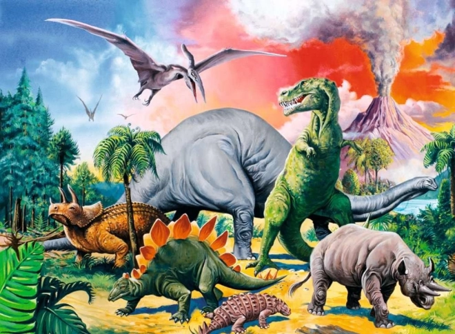 Ekscytujący motyw dinozaurów