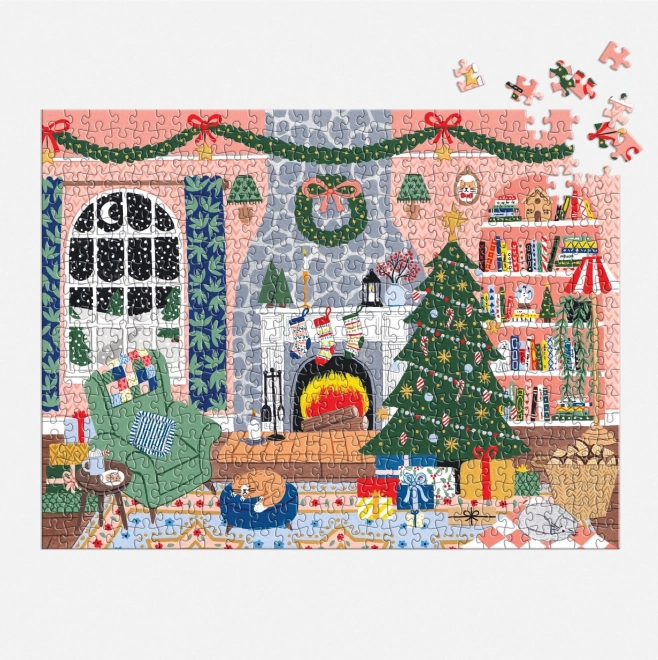 GALISON Puzzle Kalendarz Adwentowy W Domu na Święta 12x42 Części