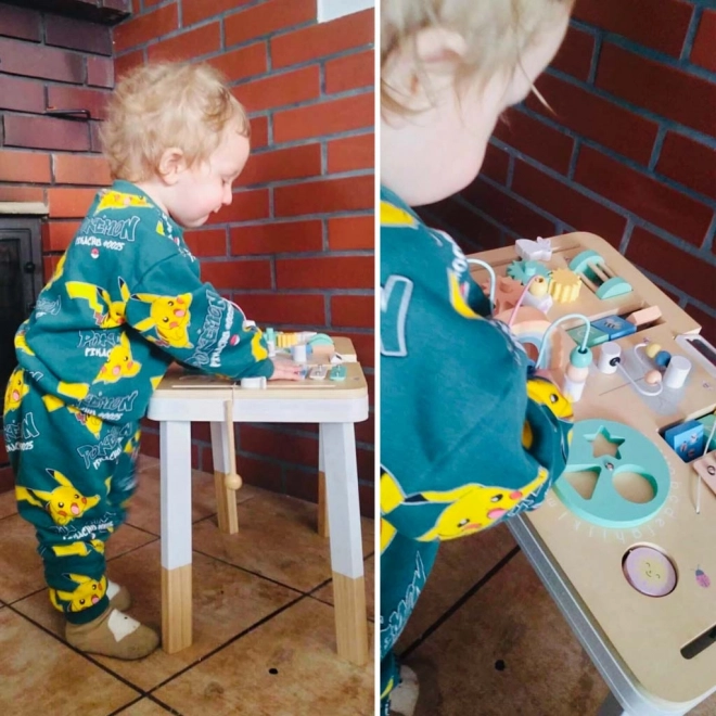 Drewniany Stolik Montessori dla Dzieci Lulilo
