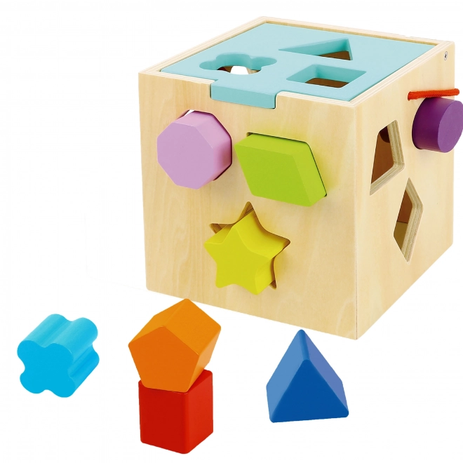Drewniana kostka z kształtami TOOKY TOY