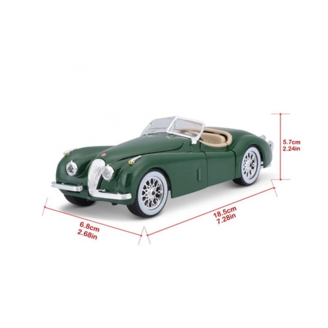 Bburago 1:24 Jaguar XK 120 Roadster (1951) zielony 18-22018