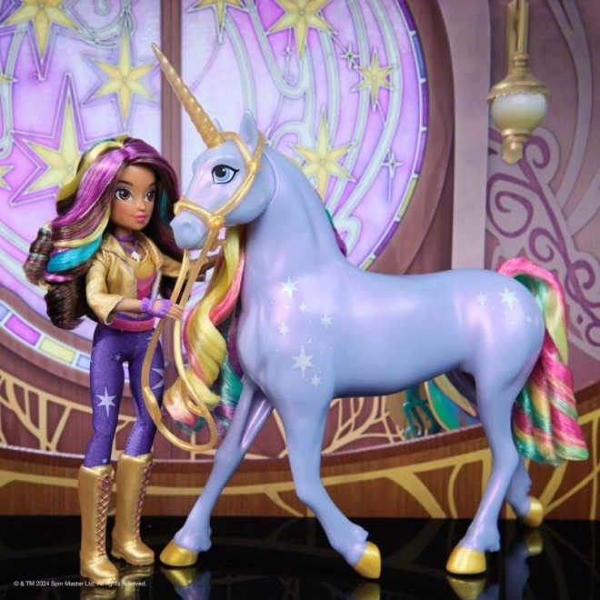 UNICORN ACADEMY ŚWIETLNY JEDNOROŻEC WILDSTAR Z LALKĄ SOPHIA 24cm