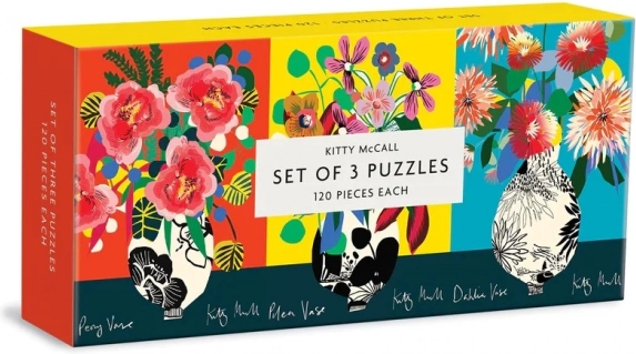Galison Puzzle Zestaw Kitty McCall 120 elementów 3w1