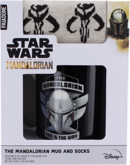 Zestaw prezentowy Mandalorian kubek i skarpety