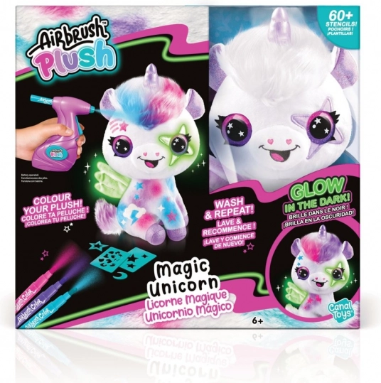 Airbrush studio – Magiczny Jednorożec świecący w ciemności