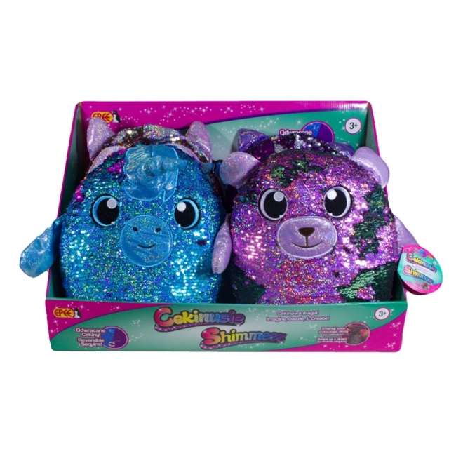 Duża maskotka z cekinami Cekinusie Shimmeez 36 cm mix 8 wzorów
