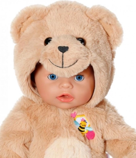 Kaptur z misiem i uroczymi detalami