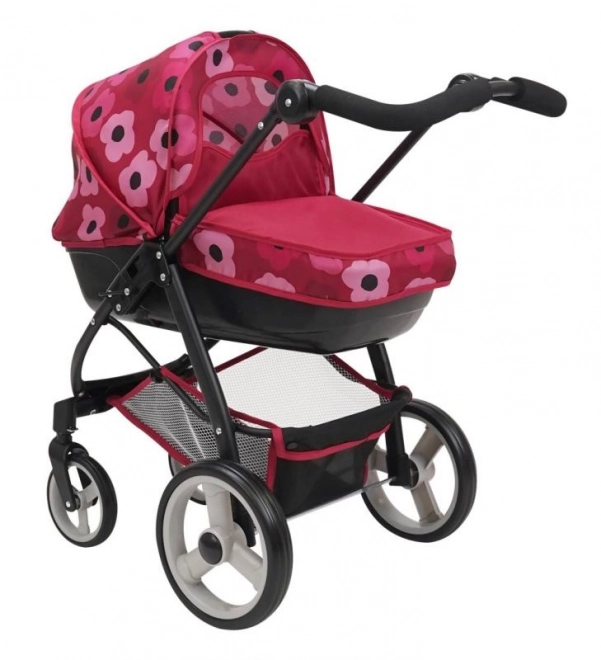 Wózek dla lalek 2w1 - Bella Poppy Red