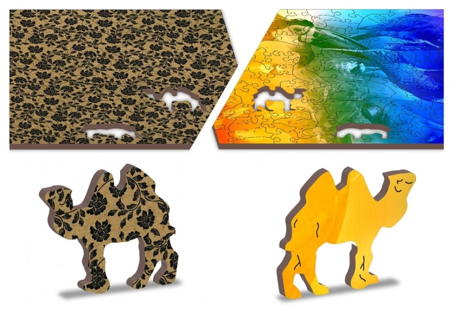 Drewniane puzzle Ptasie Raj 2w1