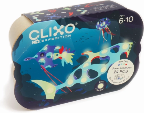 Magnetyczne klocki Clixo Podwodna Ekspedycja, 24 sztuki