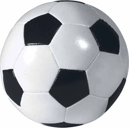 Piłka softballowa czarno-biała 10 cm
